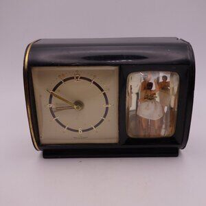 Vintage Reuge Dancing Ballerina Music Box Alarm Clock